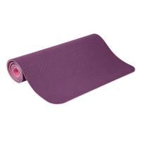 Коврик для йоги и фитнеса ПРОФ (фиолетовый-розовый) 6 мм PROFI-FIT РАСПРОДАЖА*