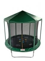 Батут SportElite HOME с принтом защитной сеткой и крышей 6FT