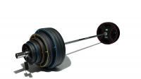 Штанга олимпийская Original FitTools 225 кг (диски-TPU)