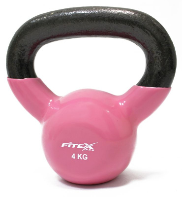 Гиря в виниловой оболочке 4 кг. FITEX PRO