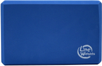Блок для занятий йогой Lite Weights 5494LW, голубой