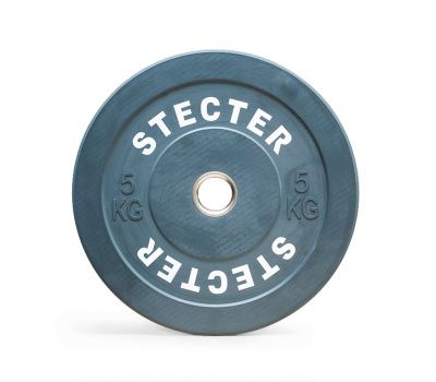Каучуковый тренировочный диск STECTER 5 кг (серый)
