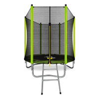Батут ARLAND 6FT с внешней сеткой и лестницей (Light green)