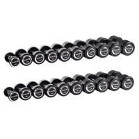 Гантельный ряд профессиональный (шаг 2,5 кг, 10 пар) PROFI-FIT 2,5-25 кг