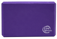 Блок для занятий йогой Lite Weights 5496LW, фиолетовый