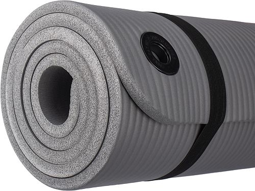 Коврик для йоги и фитнеса Sundays Fitness IR97506 (180x60x1.5см, серый)
