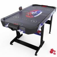 Игровой стол – аэрохоккей с подсветкой DFC Championship 53" 135 х 65 см, складной, черный