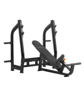 Скамья для жима с положительным наклоном BRONZE GYM H-025 (черный)