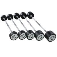 Набор прямых полиуретановых штанг (шаг 5 кг, 5 шт) PROFI-FIT 35-55 кг