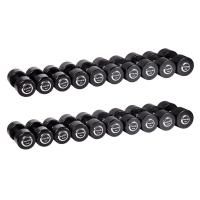 Гантельный ряд профессиональный (шаг 2,5 кг, 10 пар) PROFI-FIT 27,5-50 кг