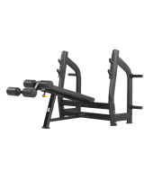 Скамья для жима с отрицательным наклоном BRONZE GYM H-024 (черный)