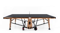 Теннисный стол складной для помещений "RASSON PREMIUM T01 Indoor" (274 х 152,5 х 76 см, натуральный дуб) с сеткой