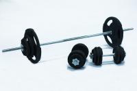 Комплект штанга и гантели MironFIt чугунный 95 кг