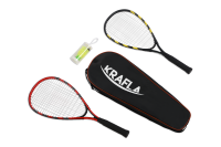 KRAFLA S-SP500 Набор для спидминтона с ракетками (2шт) и воланами (3шт) в чехле