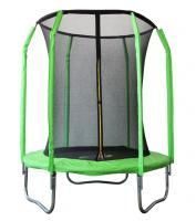 Батут SportElite фиберглас с защитной сеткой внутрь салатовый 6FT