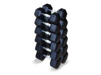 Набор гексагональных гантелей Original FitTools 6 пар от 12,5 до 25 кг