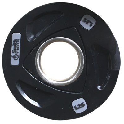 Диск для штанги Smith c 3-м хватом, обрезиненный 1.25 кг.