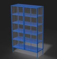 Стеллаж для хранения инвентаря закрытый 1250х750х1500 (разборный)