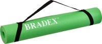 Коврик для йоги и фитнеса Bradex SF 0694, 183*61*0,4 см, зеленый с переноской