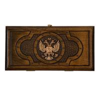 Нарды резные "Герб РФ 3" 30, Mirzoyan