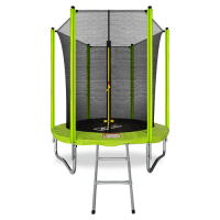 Батут  ARLAND 6FT с внутренней сеткой и лестницей (Light green)