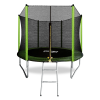 Батут ARLAND 8FT с внешней сеткой и лестницей (Light green)