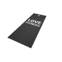Тренировочный коврик Reebok (мат) для фитнеса тонкий Love (черн)