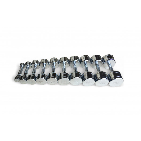 Набор хромированных гантелей Smith Strength от 1 до 10кг