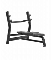 Скамья для жима горизонтальная BRONZE GYM H-023A (черный)