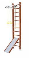 Шведская стенка Kampfer Ride Ceiling (№4 Вишневый Высота 3 м белый турник)
