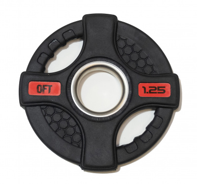 Диск олимпийский обрезиненный Original FitTools 1.25 кг.