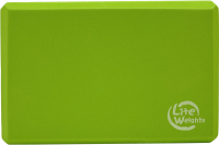 Блок для занятий йогой Lite Weights 5497LW, салатовый