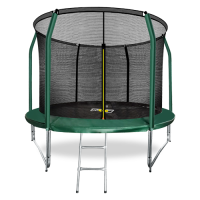 Батут ARLAND премиум 10FT с внутренней сеткой и лестницей (Dark green)