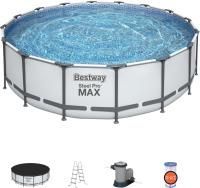 Каркасный бассейн Bestway Steel Pro MAX 5612Z (488x122, с фильтр-насосом и лестницей)
