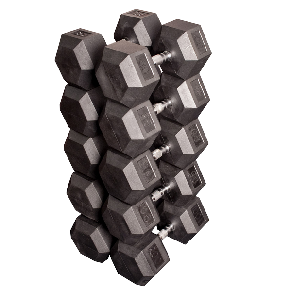 Набор гексагональных гантелей Body-Solid 5 пар от 36 кг до 45 кг (шаг 2,25 кг)