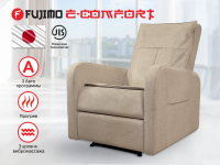 Кресло-реклайнер электрический с массажем FUJIMO E-COMFORT CHAIR F3005 FEF Ваниль (Sakura 4)