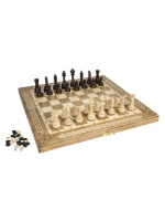 Шахматы + Шашки + Нарды 3 в 1 "Амбассадор 2", 40 см, ясень, Partida