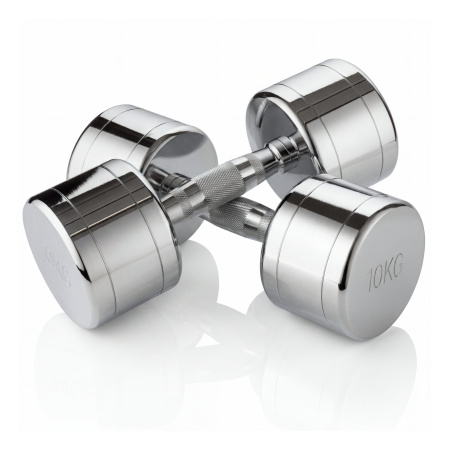 Набор гантелей хром (пары) от 1-10 кг VictoryFit VF-SET110-CR