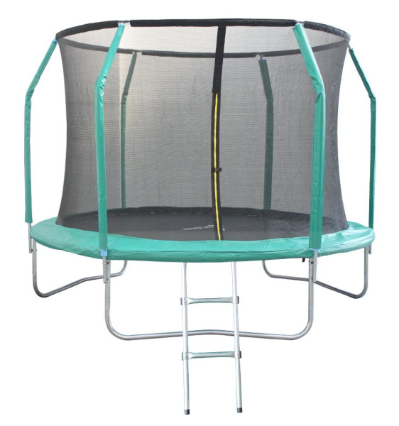 Батут Sport Elite с защитной сеткой (внутрь) с лестницей 10FT 