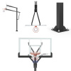 Баскетбольная стойка стационарная UNIX Line B-Stand-TG PRO 72"x42" R45 H230-305 см