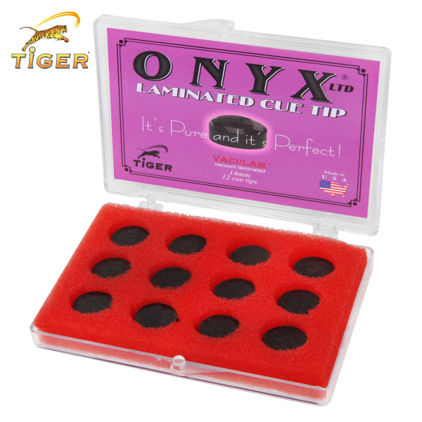 Наклейка для кия Tiger Onyx Ltd ø14мм Medium 1шт.