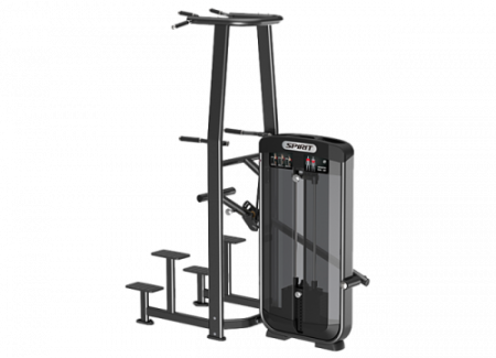 Отжимание/подтягивание с отягощением SPIRIT SP-3517 со стеком 90 кг