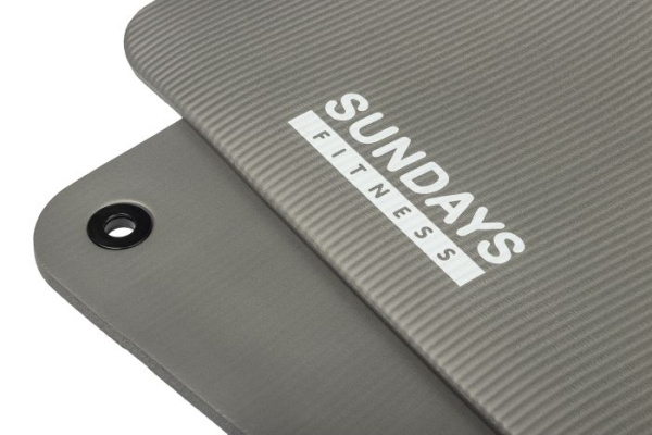 Коврик для йоги и фитнеса Sundays Fitness IR97506 (180x60x1.2см, серый)