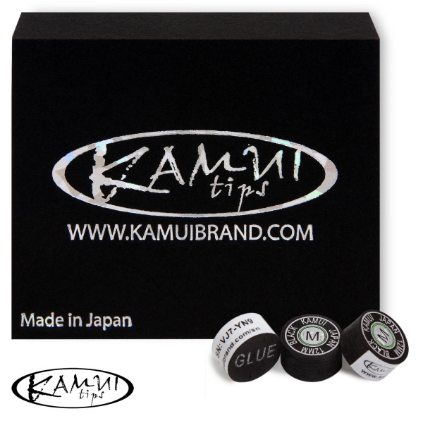 Наклейка для кия Kamui Black ø12мм Medium 1шт.