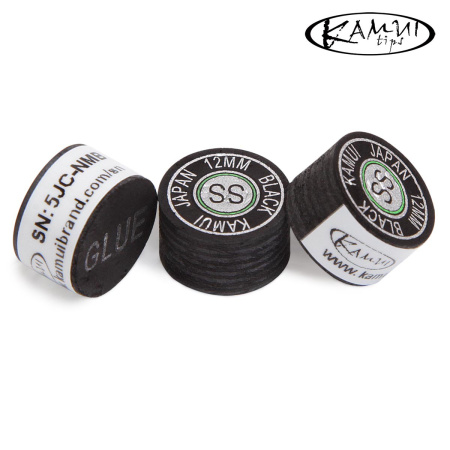 Наклейка для кия Kamui Black ø12мм Super Soft 1шт.