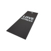 Тренировочный коврик Reebok (мат) для фитнеса тонкий Love (черн)