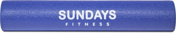 Коврик для йоги и фитнеса Sundays Fitness LKEM-3010 (173x61x0.5см, голубой)