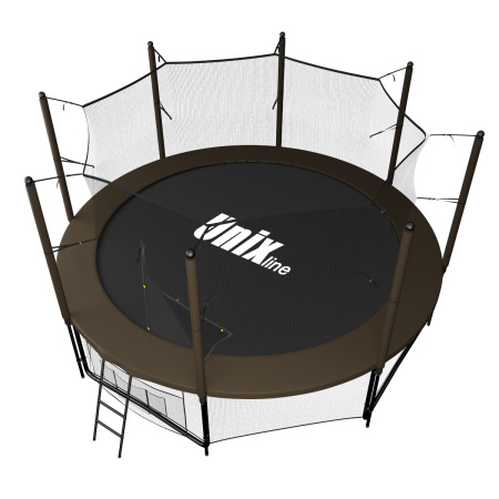 Батут UNIX Line Black&Brown 12 ft (inside)