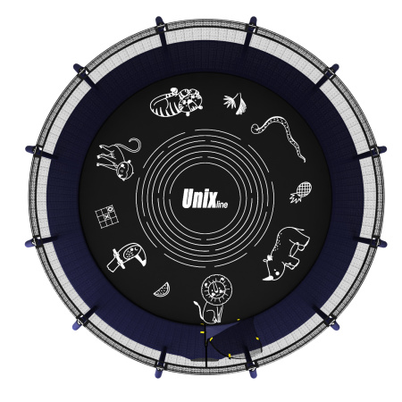 Батут UNIX Line SUPREME GAME 12 ft (blue)