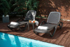 Шезлонг Ellastik Plast Capri Плетеный 195x73x41 (шоколадный)